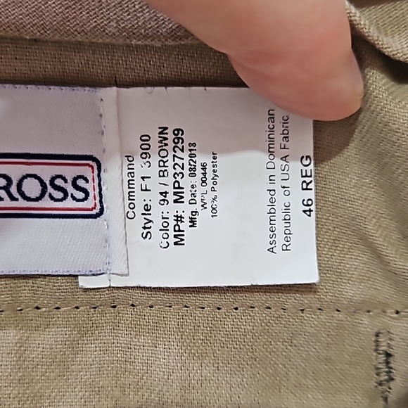 Men's Flying Cross, Tactical, Dress Pants, Dark Brown, Sz 46x32 Regular, Uniform - Picture 9 of 16